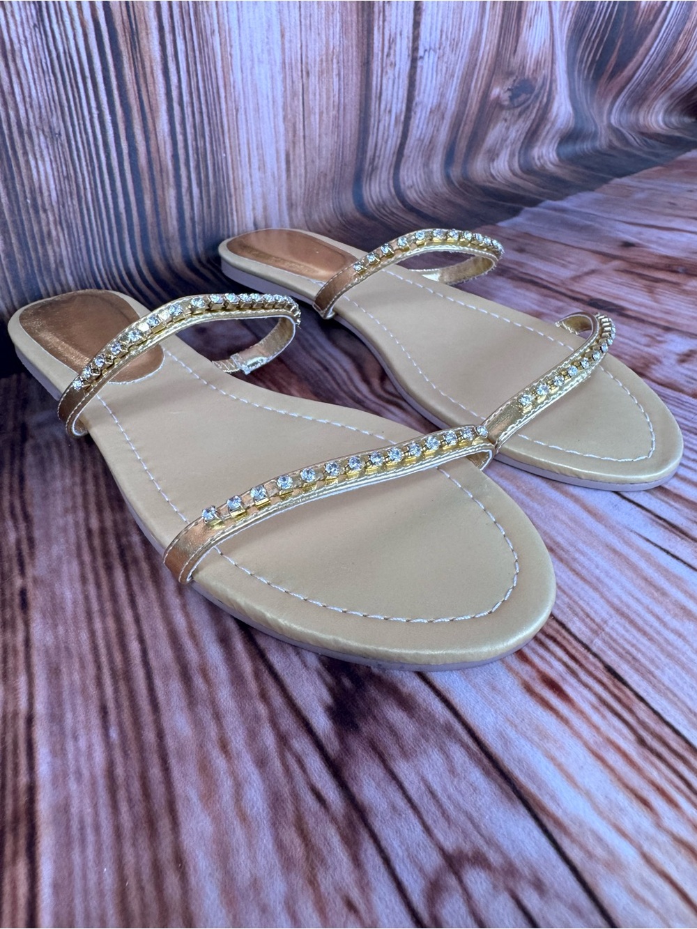 Avon Two-Band Rhinestone Slide - Picture 3 of 9